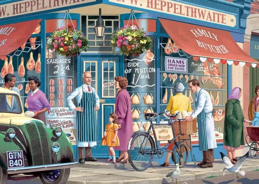 Jumbo 1000 Pieces*Falcon De Luxe - The Butchers - 1000 Piece Jigsaw Puzzle