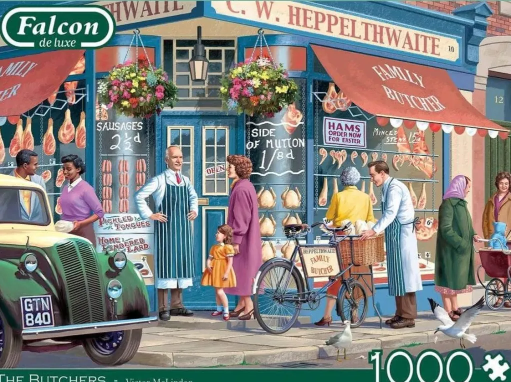 Jumbo 1000 Pieces*Falcon De Luxe - The Butchers - 1000 Piece Jigsaw Puzzle