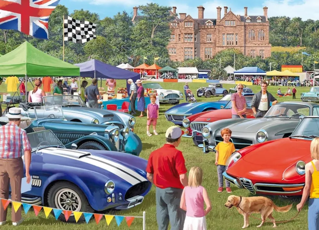 Jumbo 1000 Pieces*Falcon De Luxe - The Car Show - 1000 Piece Jigsaw Puzzle