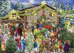 Jumbo 1000 Pieces*Falcon De Luxe - The Christmas Tree Farm - 2 X 1000 Piece Jigsaw Puzzle
