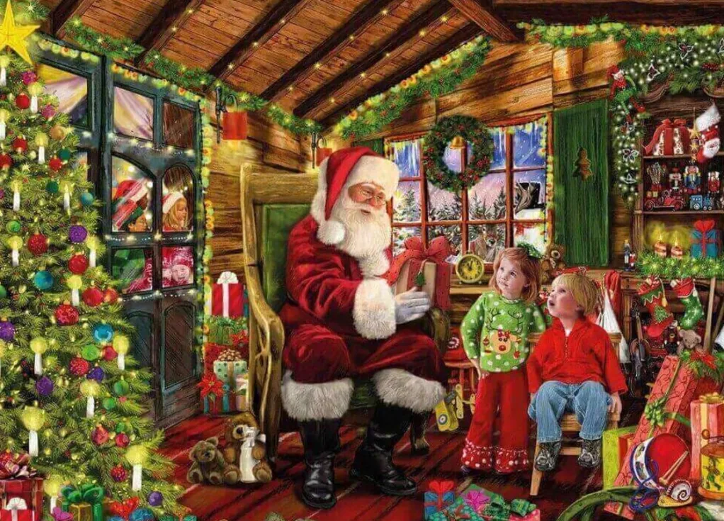 Jumbo 1000 Pieces*Falcon De Luxe - The Christmas Tree Farm - 2 X 1000 Piece Jigsaw Puzzle