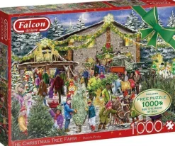 Jumbo 1000 Pieces*Falcon De Luxe - The Christmas Tree Farm - 2 X 1000 Piece Jigsaw Puzzle