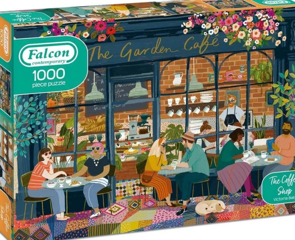 Jumbo 1000 Pieces*Falcon De Luxe - The Coffee Shop - 1000 Piece Jigsaw Puzzle