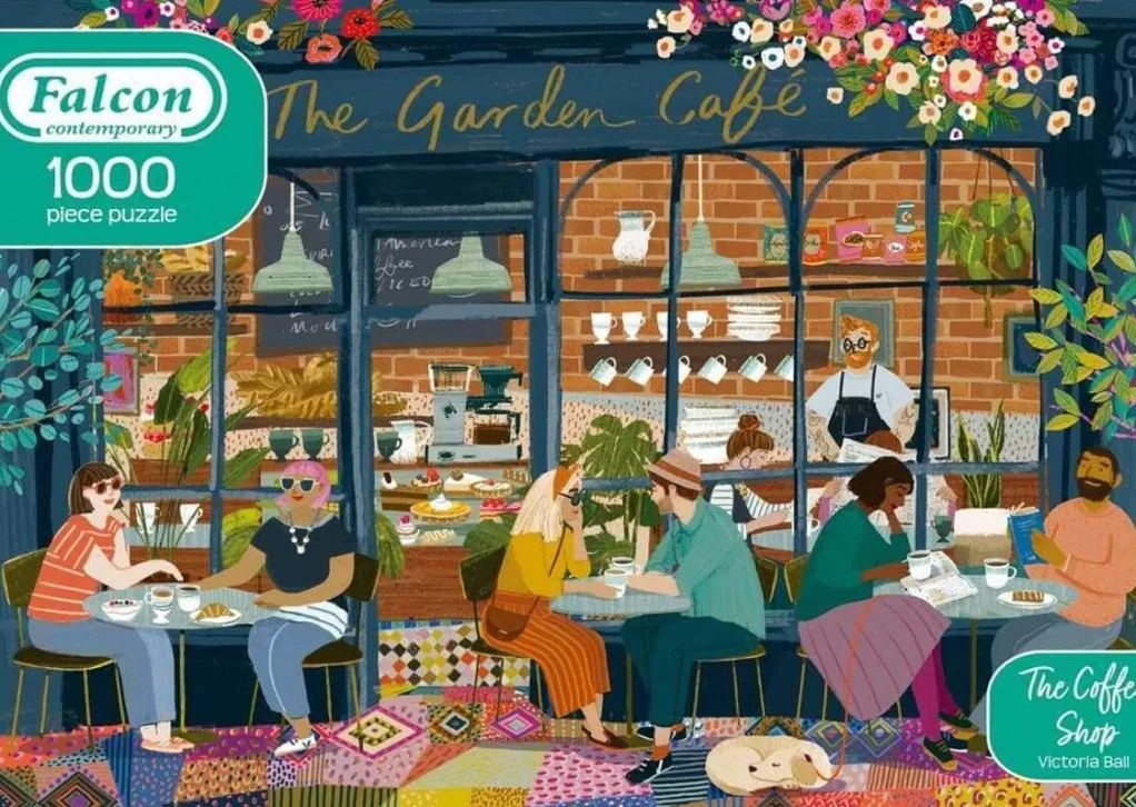 Jumbo 1000 Pieces*Falcon De Luxe - The Coffee Shop - 1000 Piece Jigsaw Puzzle