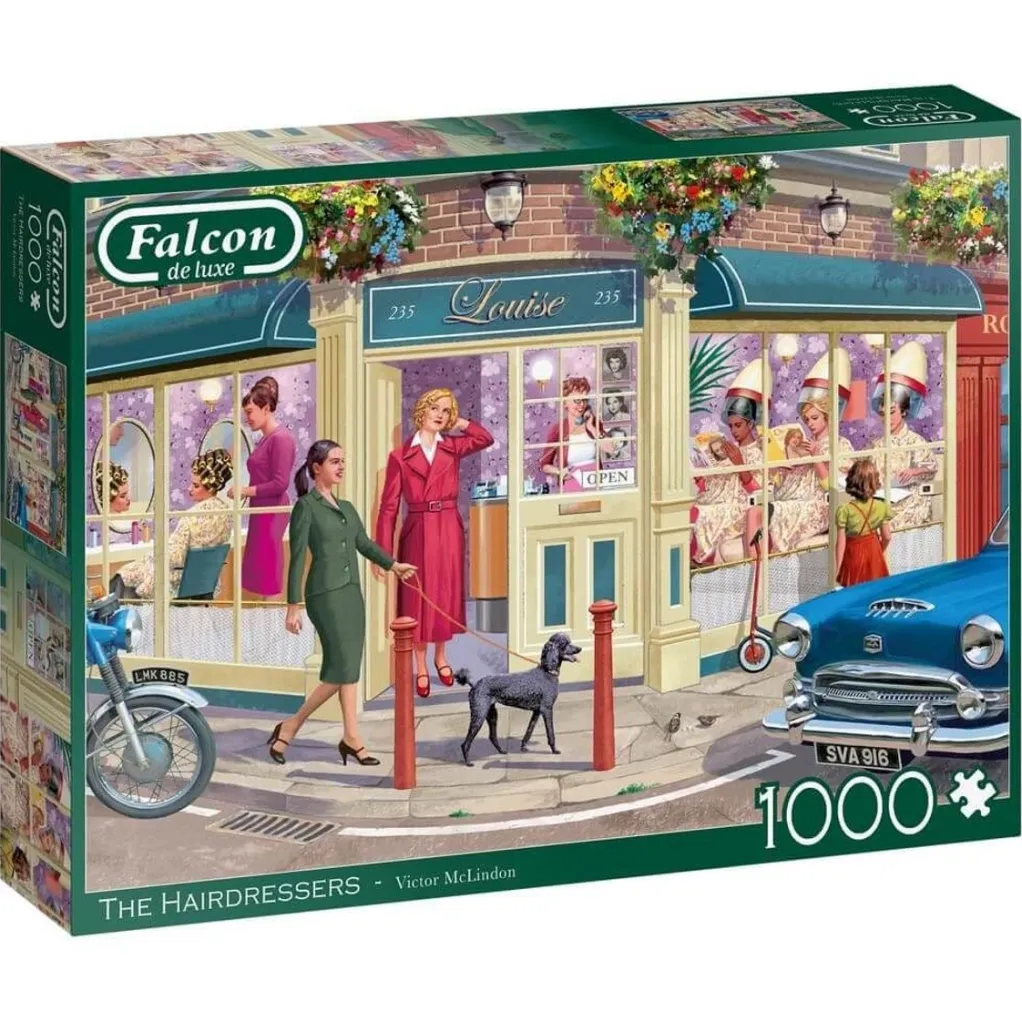 Jumbo 1000 Pieces*Falcon De Luxe - The Hairdressers - 1000 Piece Jigsaw Puzzle