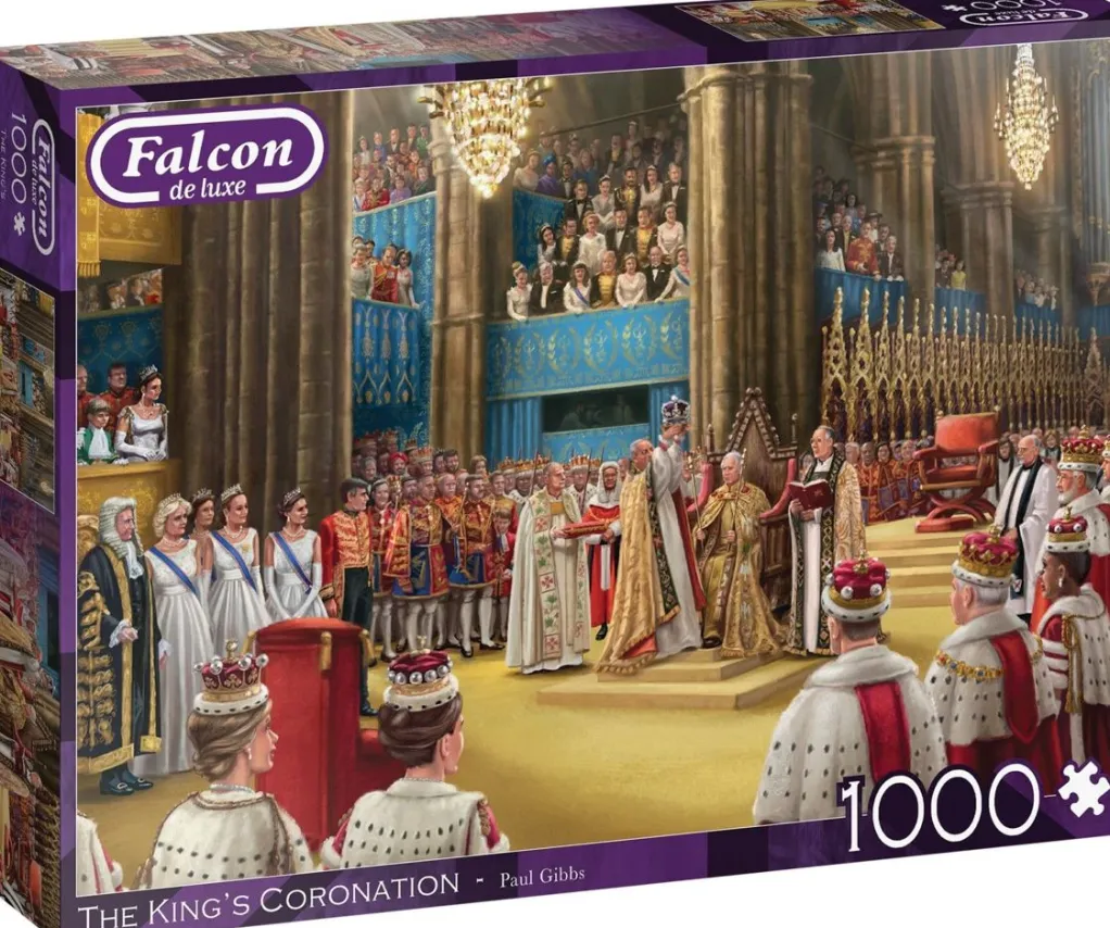 Jumbo 1000 Pieces*Falcon De Luxe - The Kings Coronation - 1000 Piece Jigsaw Puzzle