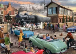 Jumbo 1000 Pieces*Falcon De Luxe - The Level Crossing - 1000 Piece Jigsaw Puzzle