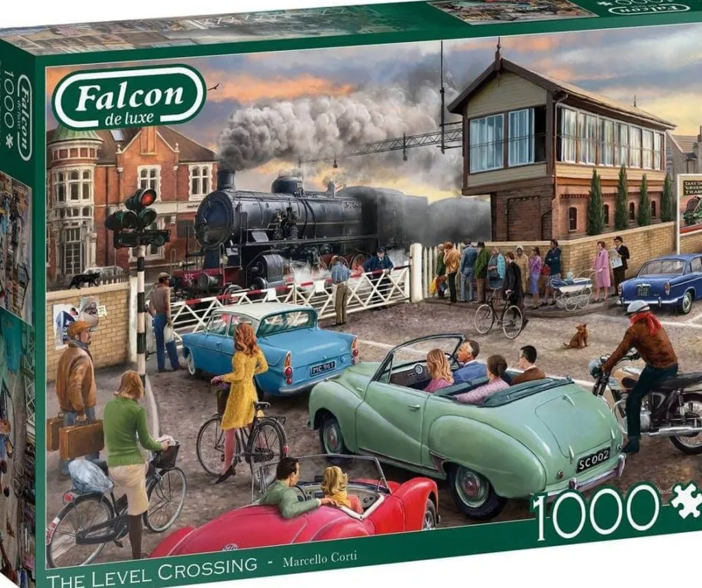 Jumbo 1000 Pieces*Falcon De Luxe - The Level Crossing - 1000 Piece Jigsaw Puzzle