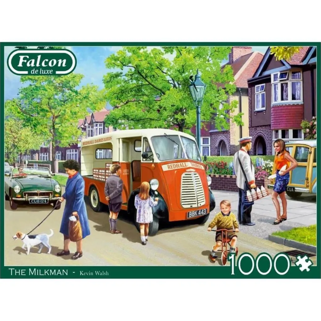 Jumbo 1000 Pieces*Falcon De Luxe - The Milkman - 1000 Piece Jigsaw Puzzle