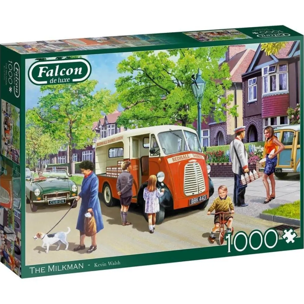 Jumbo 1000 Pieces*Falcon De Luxe - The Milkman - 1000 Piece Jigsaw Puzzle