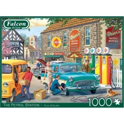 Jumbo 1000 Pieces*Falcon De Luxe - The Petrol Station - 1000 Piece Jigsaw Puzzle