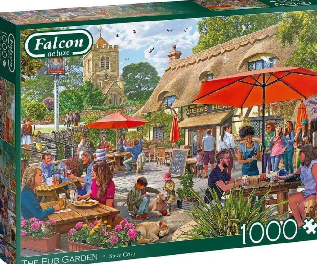 Jumbo 1000 Pieces*Falcon De Luxe - The Pub Garden - 1000 Piece Jigsaw Puzzle