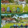 Jumbo 1000 Pieces*Falcon De Luxe - The Village Sporting Greens - 2 X 1000 Piece Jigsaw Puzzle