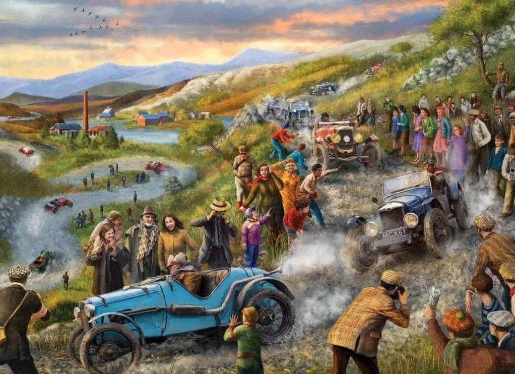 Jumbo 1000 Pieces*Falcon De Luxe - Vintage Car Rally - 1000 Piece Jigsaw Puzzle