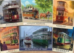Jumbo 1000 Pieces*Falcon De Luxe - Vintage Trams - 1000 Piece Jigsaw Puzzle