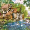 Jumbo 1000 Pieces*Falcon De Luxe - Watermill Cottage - 1000 Piece Jigsaw Puzzle