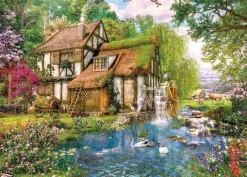 Jumbo 1000 Pieces*Falcon De Luxe - Watermill Cottage - 1000 Piece Jigsaw Puzzle