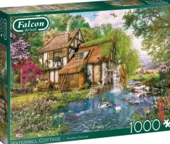 Jumbo 1000 Pieces*Falcon De Luxe - Watermill Cottage - 1000 Piece Jigsaw Puzzle