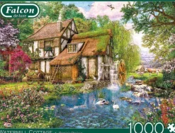 Jumbo 1000 Pieces*Falcon De Luxe - Watermill Cottage - 1000 Piece Jigsaw Puzzle