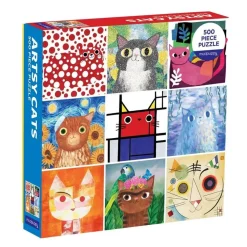 Galison 500 Pieces* - Artsy Cats - 500 Piece Jigsaw Puzzle