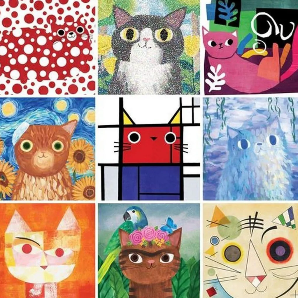 Galison 500 Pieces* - Artsy Cats - 500 Piece Jigsaw Puzzle
