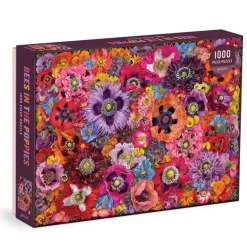 Galison 1000 Pieces* - Bees In The Poppies - 1000 Piece Jigsaw Puzzle