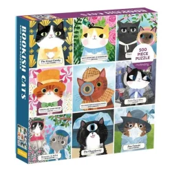 Galison 500 Pieces* - Bookish Cats - 500 Piece Jigsaw Puzzle