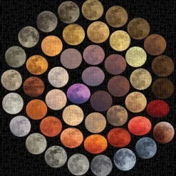 Galison 500 Pieces* - Colours Of The Moon - 500 Piece Jigsaw Puzzle