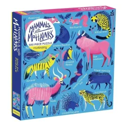 Galison 500 Pieces* - Mammals With Mohawks - 500 Piece Jigsaw Puzzle