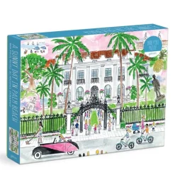Galison 500 Pieces* - Michael Storrings - A Sunny Day In Palm Beach - 1000 Piece Jigsaw Puzzle