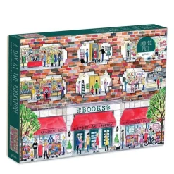 Galison 500 Pieces* - Michael Storrings - A Day At The Bookstore - 1000 Piece Jigsaw Puzzle