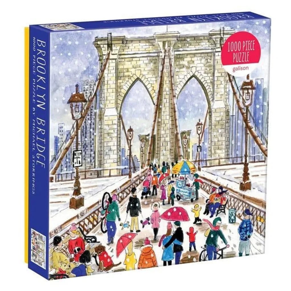 Galison 1000 Pieces* - Michael Storrings - Brooklyn Bridge - 1000 Piece Jigsaw Puzzle