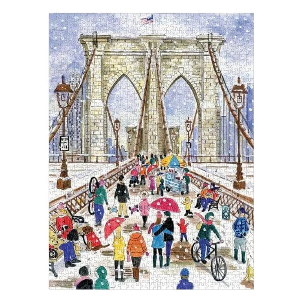 Galison 1000 Pieces* - Michael Storrings - Brooklyn Bridge - 1000 Piece Jigsaw Puzzle
