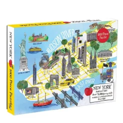 Galison 1000 Pieces* - New York City Map - 1000 Piece Jigsaw Puzzle