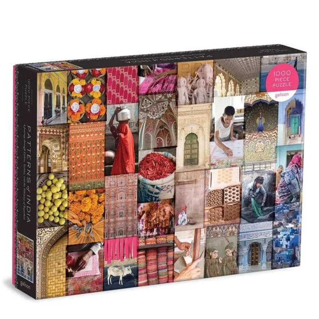 Galison 1000 Pieces* - Patterns Of India - 1000 Piece Jigsaw Puzzle