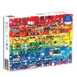 Galison 1000 Pieces* - Rainbow Toy Cars - 1000 Piece Jigsaw Puzzle