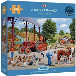 Gibsons 500 Pieces* - A Busy Farmyard 500 Piece