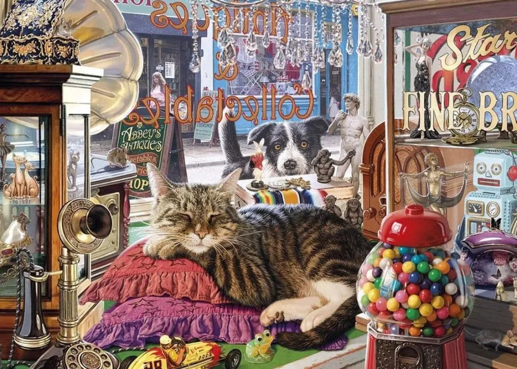 Gibsons 1000 Pieces* - Abbey'S Antique Shop - 1000 Piece Jigsaw Puzzle