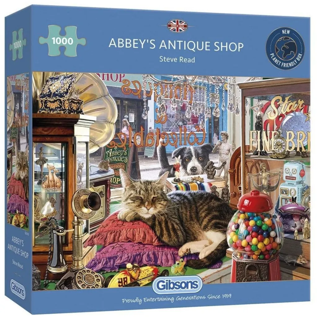 Gibsons 1000 Pieces* - Abbey'S Antique Shop - 1000 Piece Jigsaw Puzzle