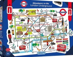 Gibsons 300 Pieces & Under* - Adventures On The London Underground - 250 Piece Jigsaw Puzzle