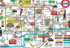 Gibsons 300 Pieces & Under* - Adventures On The London Underground - 250 Piece Jigsaw Puzzle