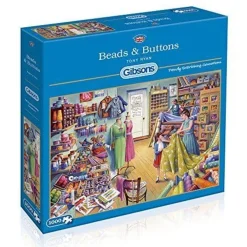 Gibsons 636 Pieces* - Beads & Buttons - 1000 Piece Jigsaw Puzzle