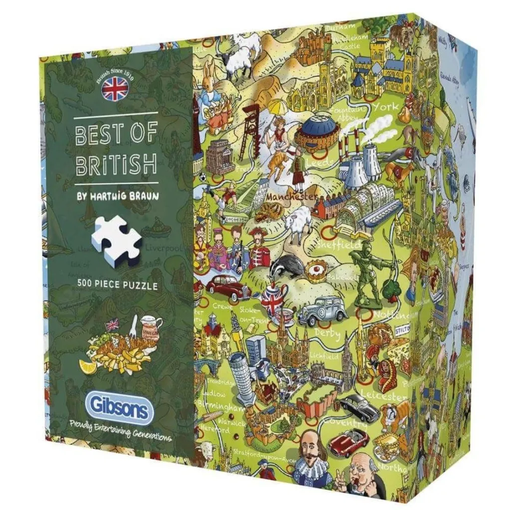 Gibsons 500 Pieces* - Best Of British - 500 Piece Jigsaw Puzzle