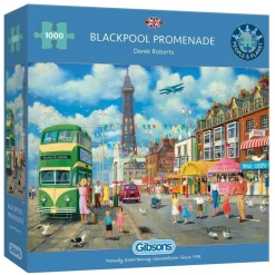 Gibsons 1000 Pieces* - Blackpool Promenade - 1000 Piece Jigsaw Puzzle