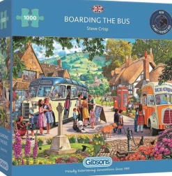 Gibsons 636 Pieces* - Boarding The Bus - 1000 Piece Jigsaw Puzzle