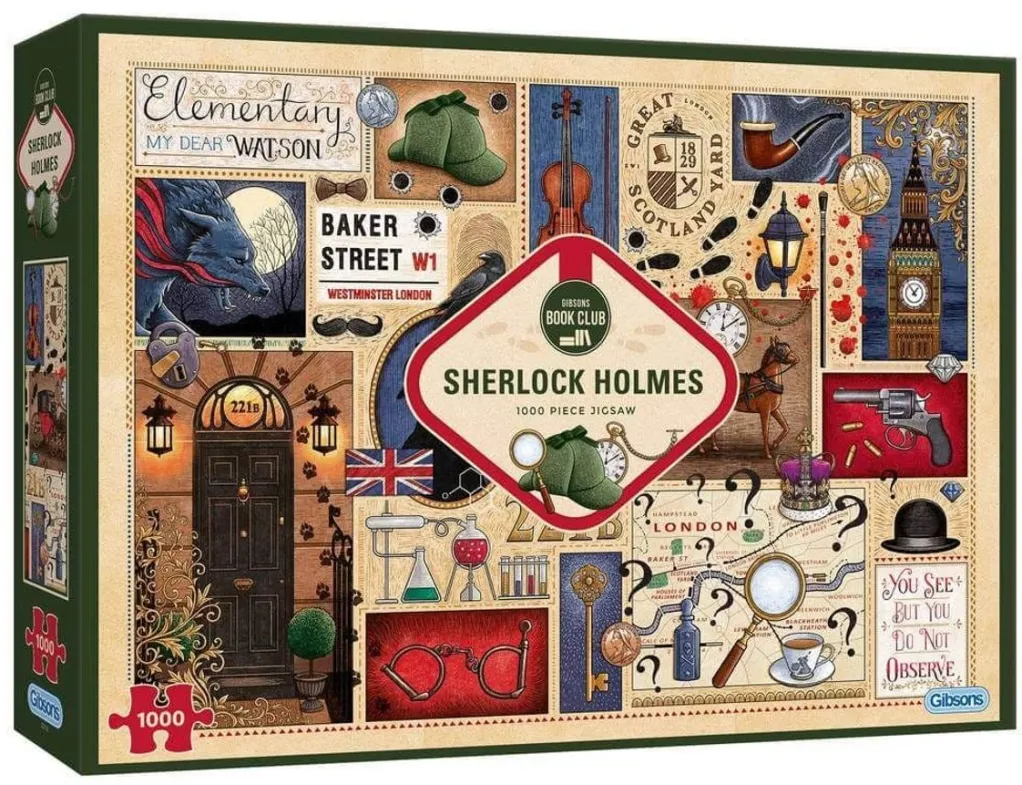 Gibsons 1000 Pieces* - Book Club - Sherlock Holmes - 1000 Piece Jigsaw Puzzle