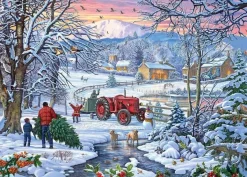 Gibsons 1000 Pieces* - Bringing Home The Tree - 1000 Piece Jigsaw Puzzle