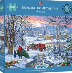 Gibsons 1000 Pieces* - Bringing Home The Tree - 1000 Piece Jigsaw Puzzle