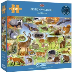 Gibsons 500 Pieces* - British Wildlife - 500 Piece Jigsaw Puzzle