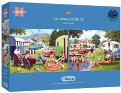 Gibsons 636 Pieces* - Caravan Outings 2 X 500 Piece Jigsaw Puzzle
